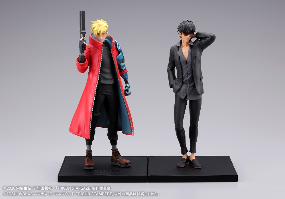 【コトブキヤ】ヴァッシュ・ザ・スタンピード＆ニコラス・D・ウルフウッド2体セット OSHI WORKS ニコラス・D・ウルフウッド TRIGUN STAMPEDE(ニコラス・D