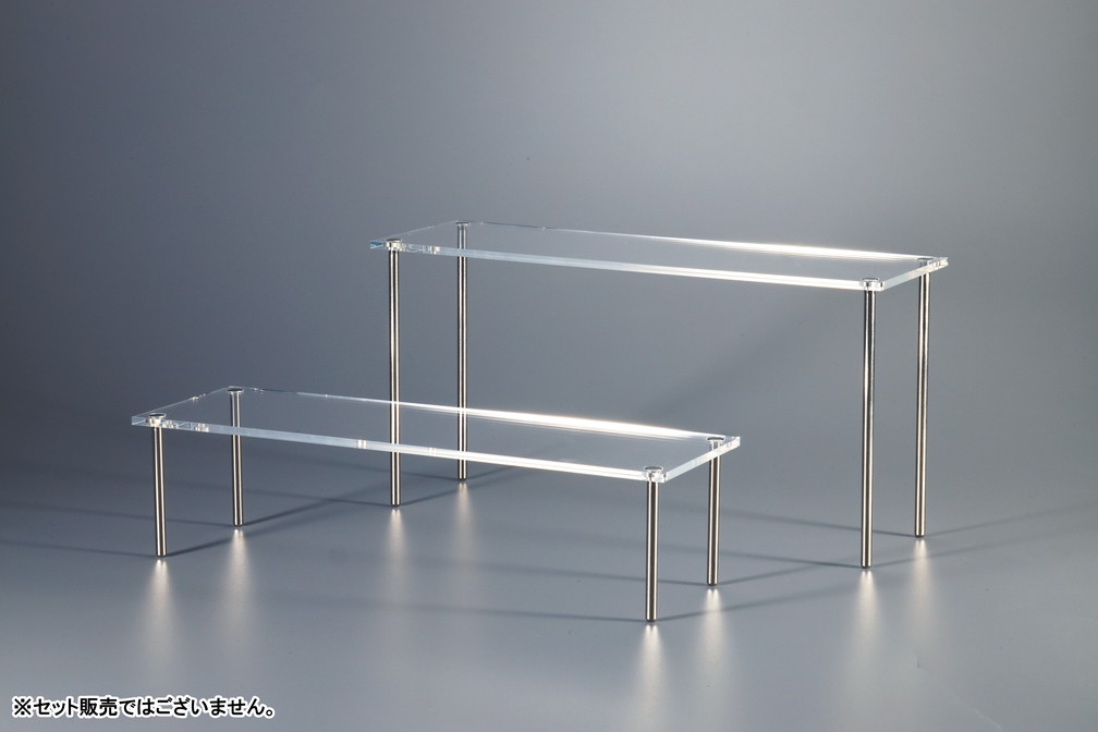 組立式アクリルテーブル【長方形／高さ8cm】