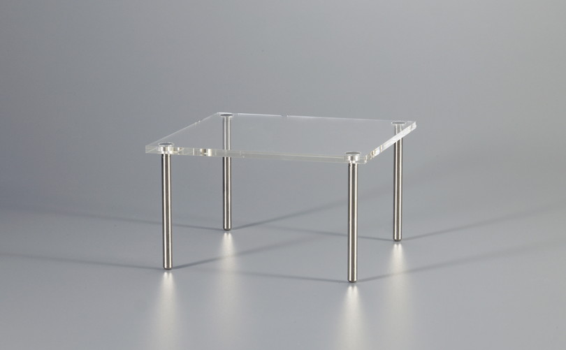 組立式アクリルテーブル【正方形／高さ8cm】