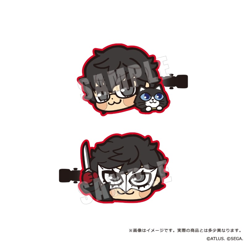 ペルソナ5 ザ・ロイヤル 主人公×ぶくぶ 前髪クリップセット 01.主人公