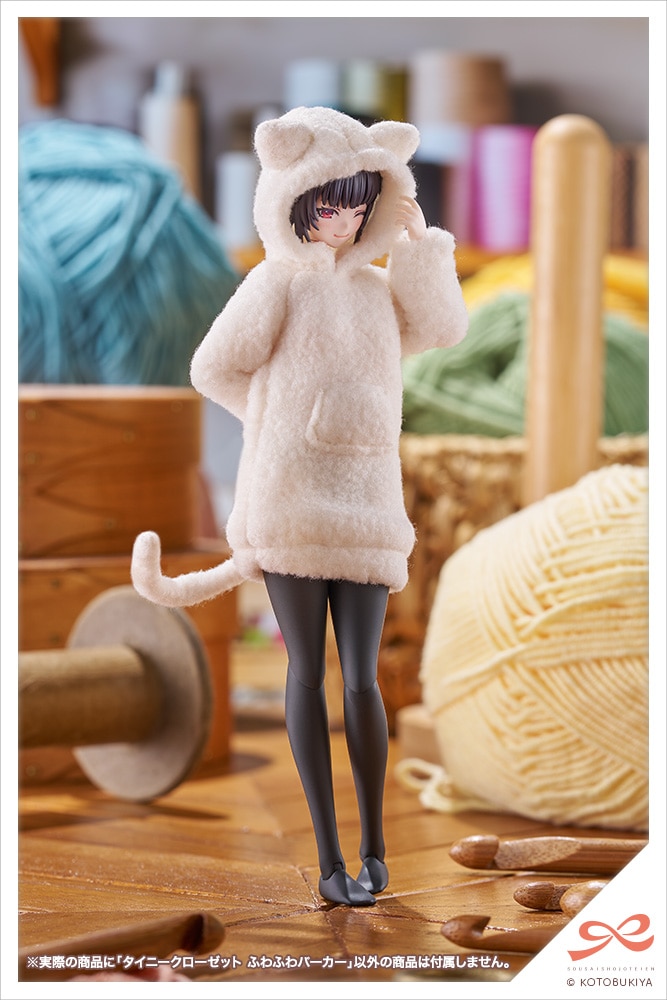 4/24個別②ねこや◆BJ3/龍2/Gパーカー1 限定品】タイニークローゼット ふわふわパーカー【しろねこ