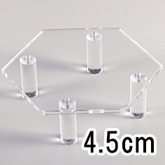 アクリルテーブル【六角形／高さ4.5cm】