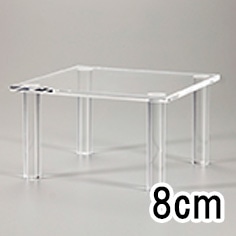 アクリルテーブル【正方形／高さ8cm】